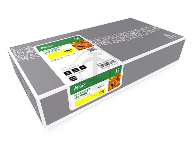 AS13647 ASTAR LEX. X746 TONER YEL X746A1YG 7000Seiten