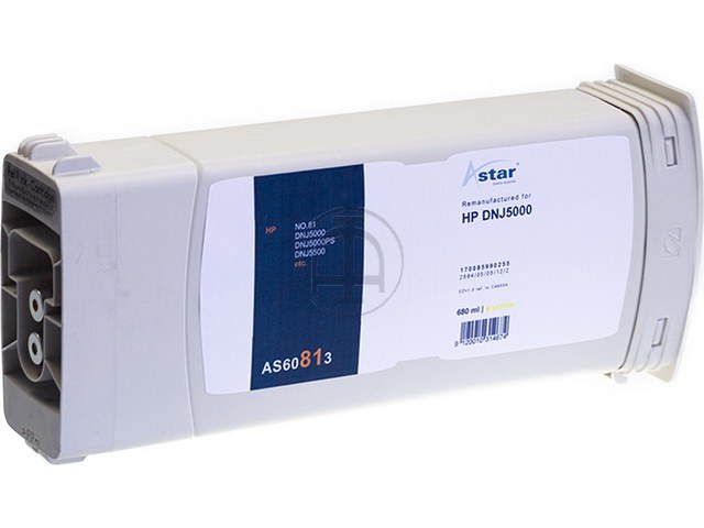 AS60813 ASTAR HP DNJ5000 TINTE YEL C4933AE/81 680ml