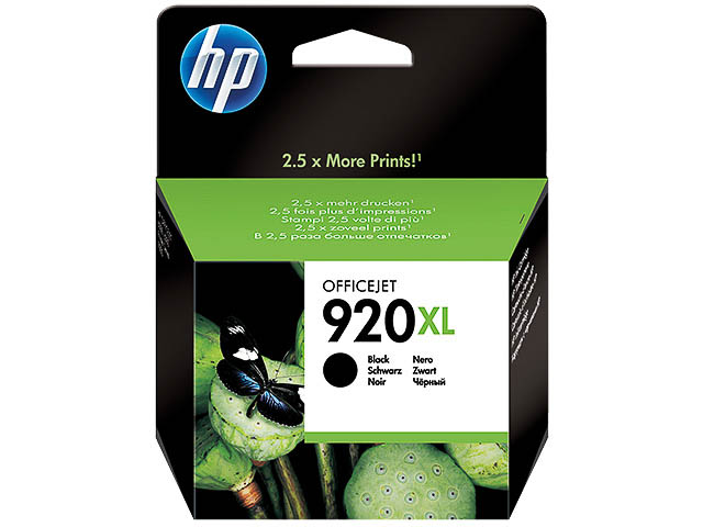 CD975AE#BGX HP OJ6500 TINTE BLACK HC HP920XL 49ml 1200Seiten hohe Kapazitaet