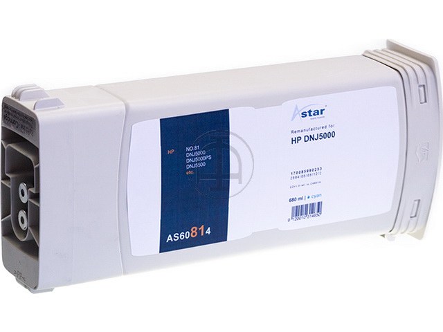 AS60814 ASTAR HP DNJ5000 TINTE CYA C4931AE/81 680ml