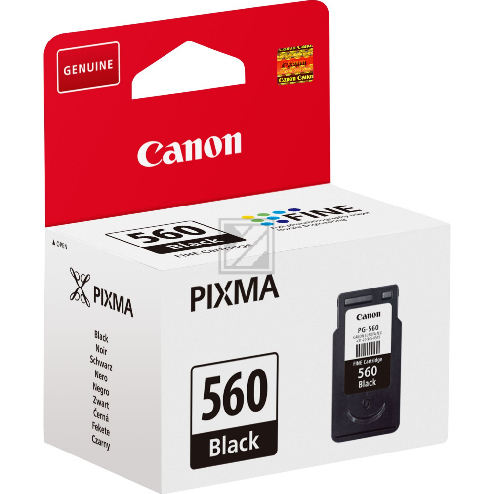 3713C001 CANON PG560 Pixma TS TR Tinte black ST 180Seiten 8ml