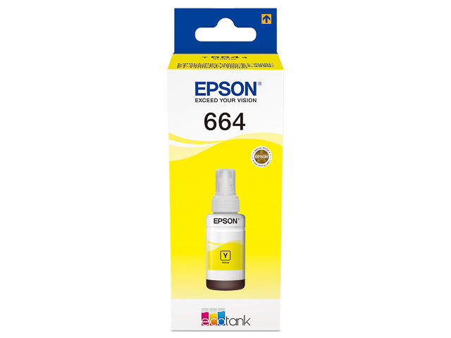 C13T664440 EPSON L355 TINTE YELLOW 70ml 6500Seiten Flasche EcoTank 664