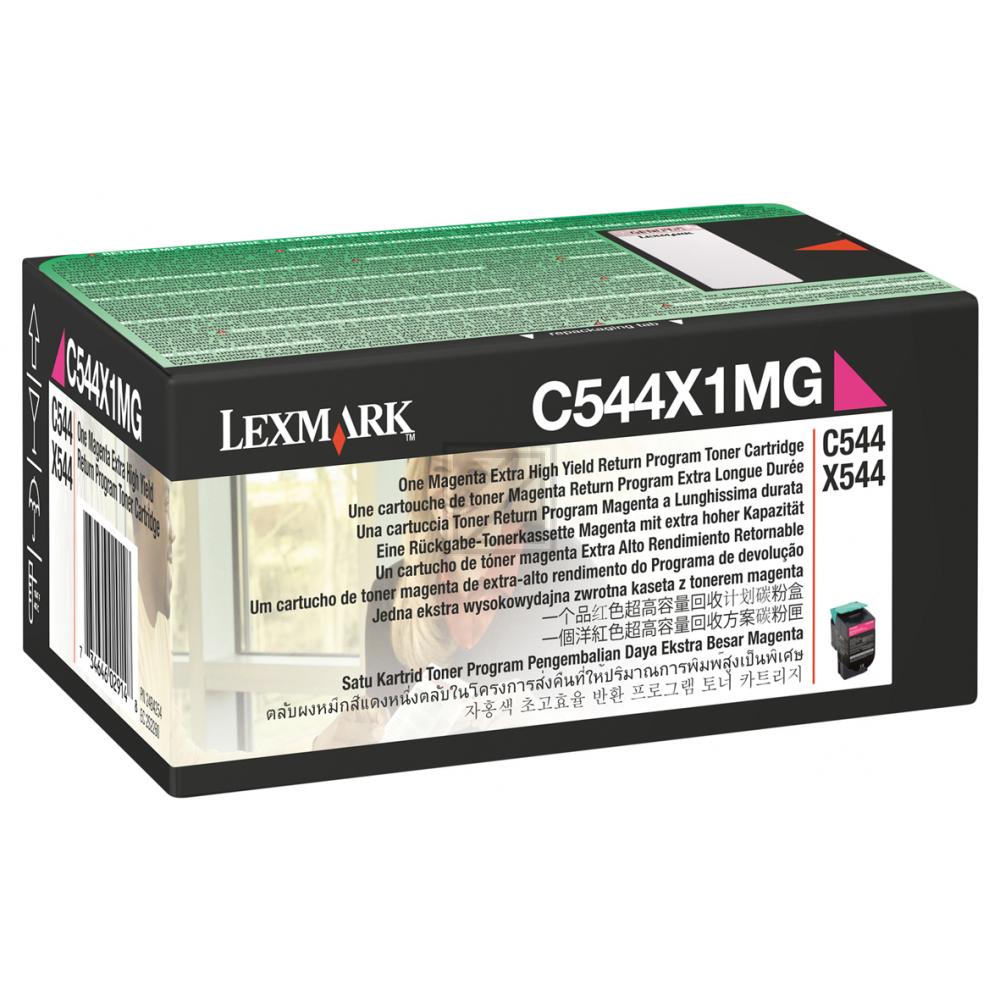 C544X1MG LEXMARK C54x/X54x Toner magenta return 4000Seiten