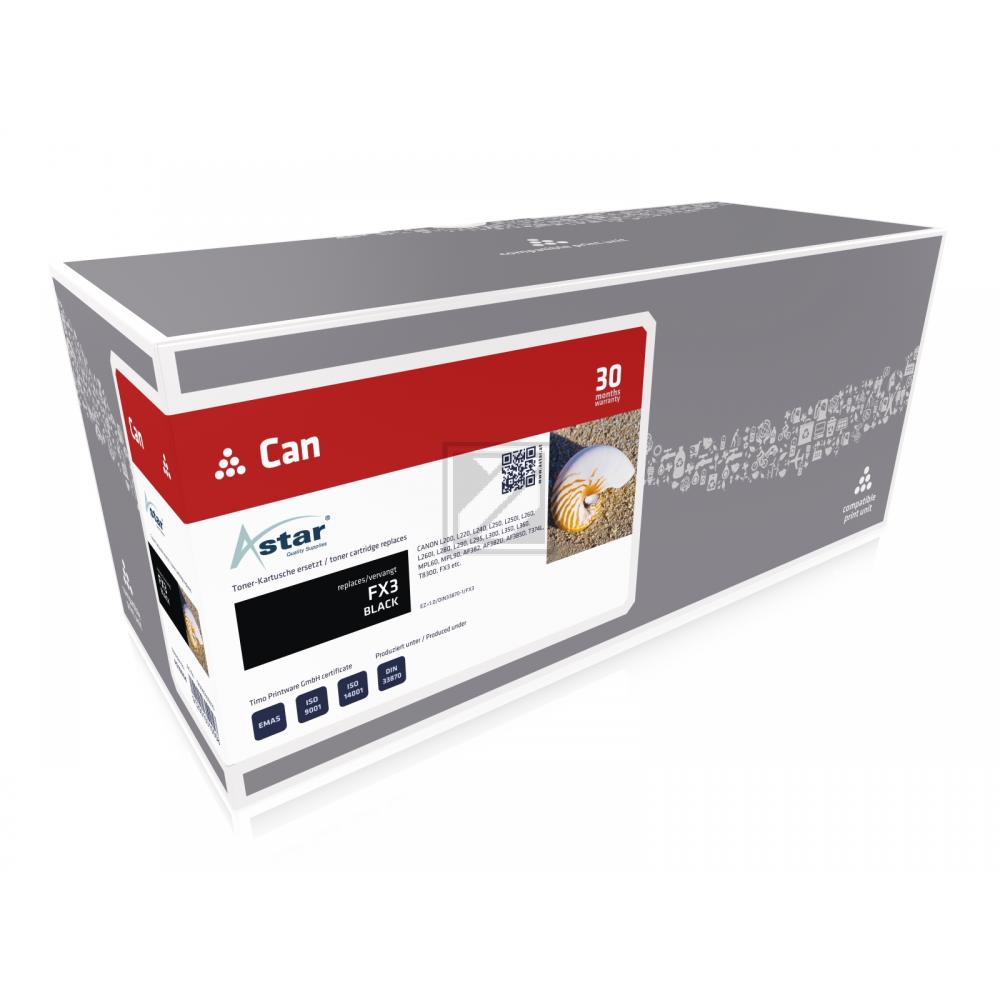 AS10004 ASTAR CANON FX3 Fax Cartridge black rebuilt 2700Seiten