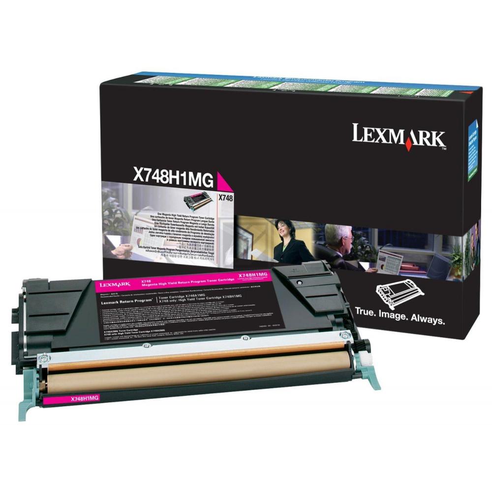 X748H1MG LEXMARK Optra X Toner magenta return 10.000Seiten