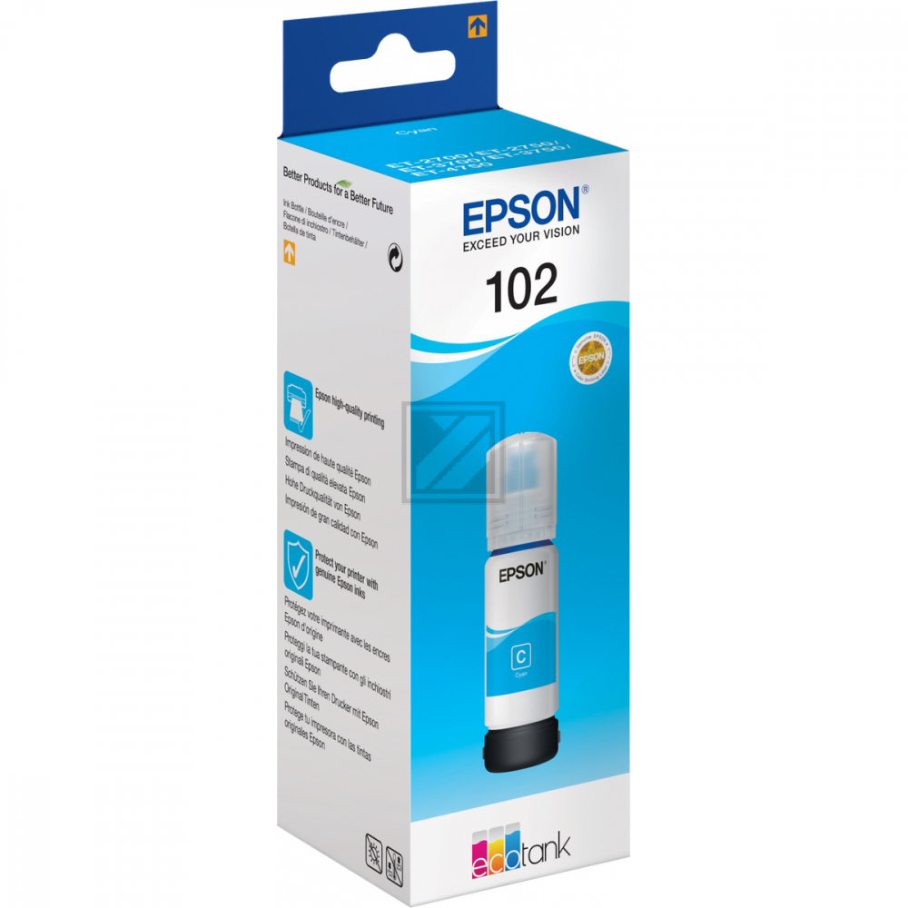 C13T03R240 EPSON ET102 EcoTank Tinte cyan 6000Seiten 70ml