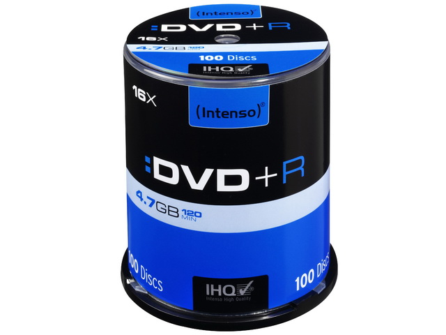INTENSO DVD+R 4.7GB 16x (100) CB 4111156 Cake Box
