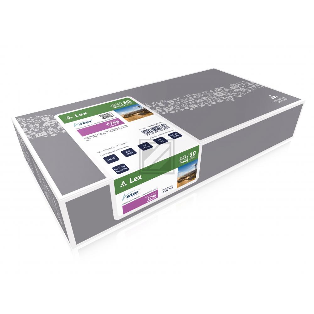 AS12746 ASTAR LEXMARK C746A1MG Optra C Toner magenta XXL rebuilt 10.000Seiten