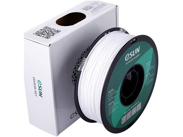 PETG 1,75mm SOLID WHITE 1kg ESUN 3D FILAMENT