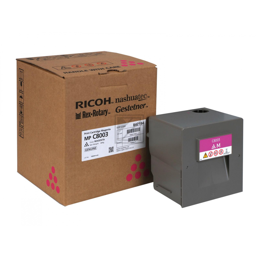 842194 RICOH Type MPC8003 MP Toner magenta 26.000Seiten