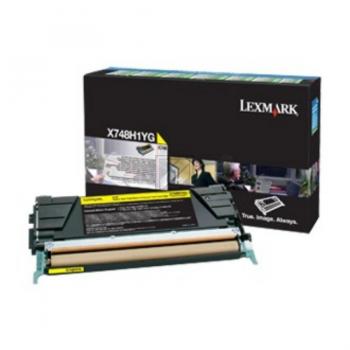 X748H3YG LEXMARK Optra X Toner yellow corporate return 10.000Seiten