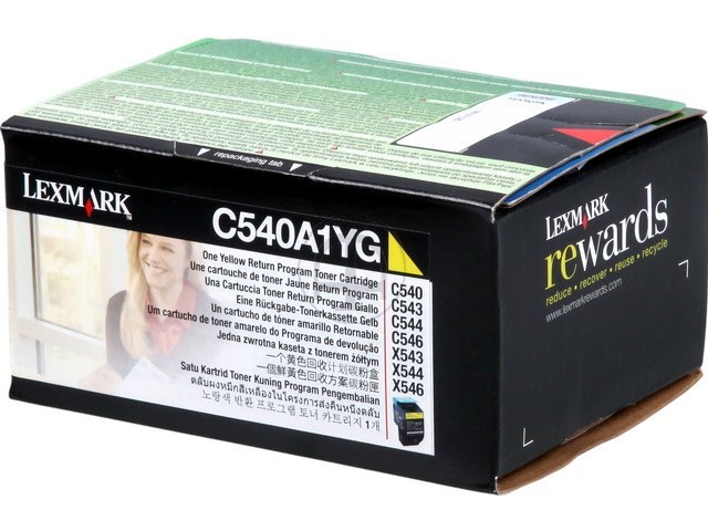 C540A1YG LEXMARK C540 TONER YELLOW ST 1000Seiten Standard Kapazitaet return