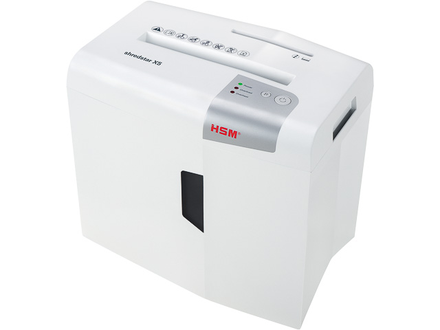 HSM SHREDSTAR X5 AKTENVERNICHTER WEISS 1043121 Partikelschnitt 4,5x30mm P4 5Blt