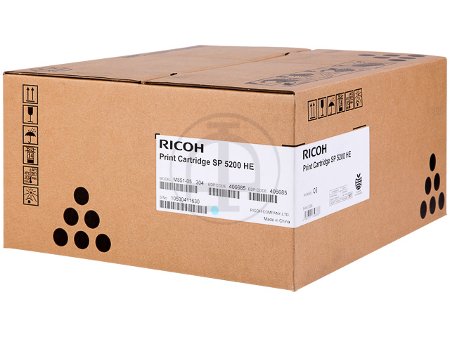 821229 RICOH SP5200DN TONER BLACK Type SP2500HE 25.000Seiten