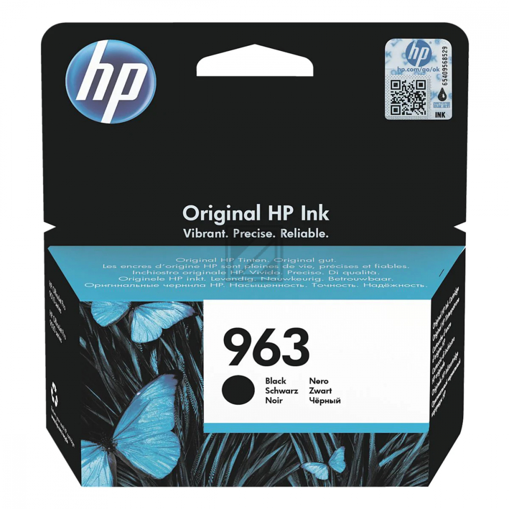 3JA26AE#BGX HP 963 OJ PRO Tinte black ST 1000Seiten 24ml