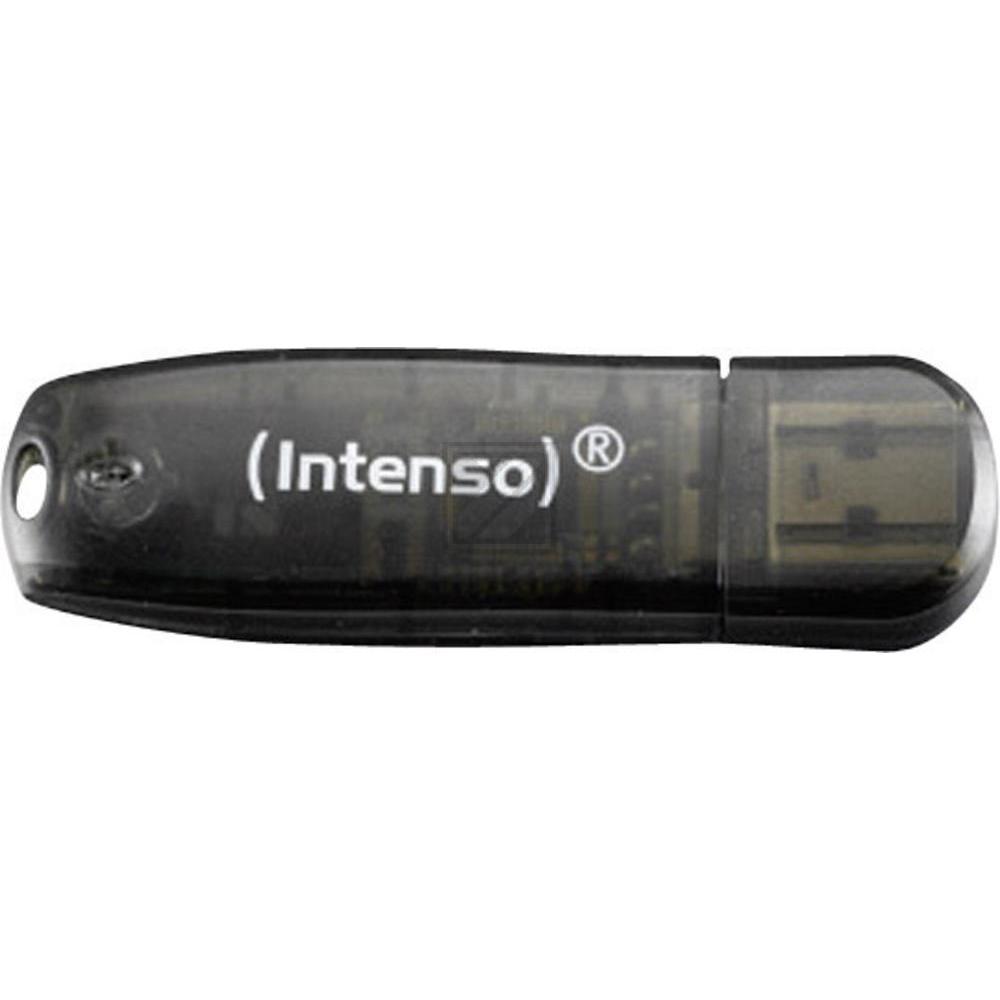 INTENSO RAINBOW LINE USB STICK 16GB 3502470 28MB/s USB 2.0 schwarz