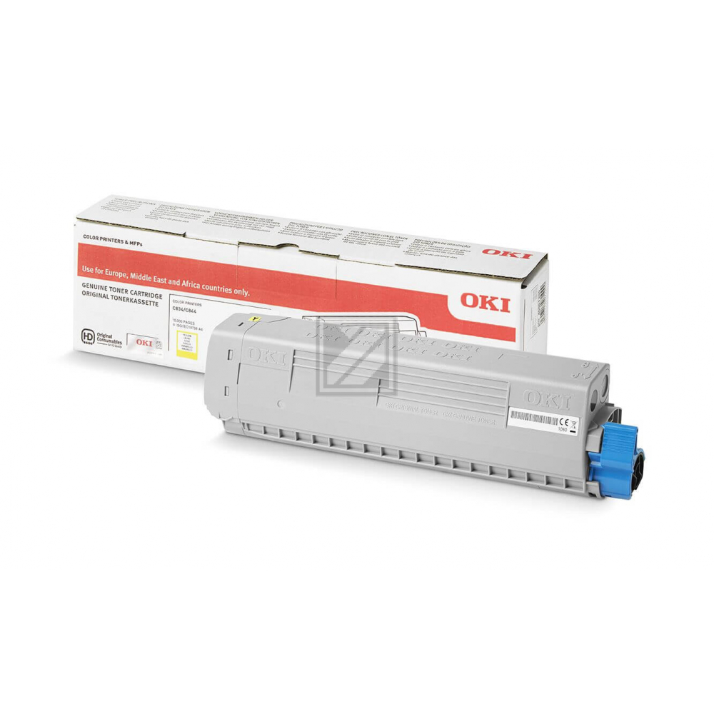 46861305 OKI C8xx Toner yellow 10.000 Seiten