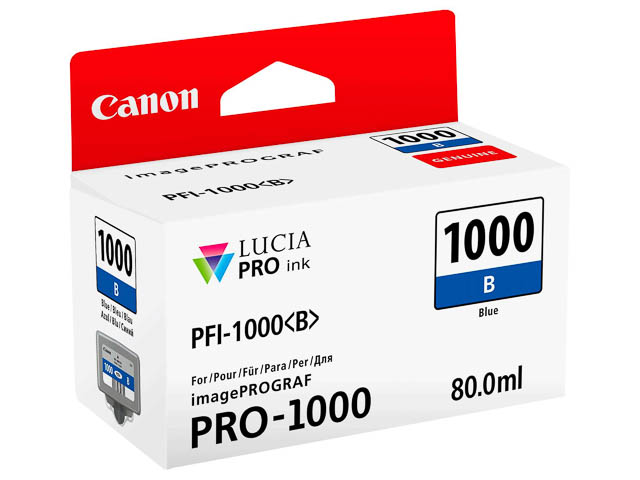 PFI1000B CANON PRO1000 TINTE BLAU 0555C001 80ml 4875Seiten