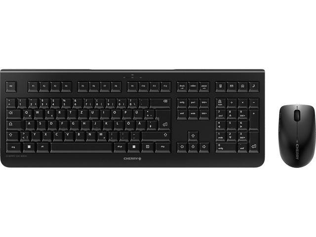 CHERRY DW3000 TASTATUR+MAUS QWERTZ DE JD-0710DE-2 schwarz kabellos USB