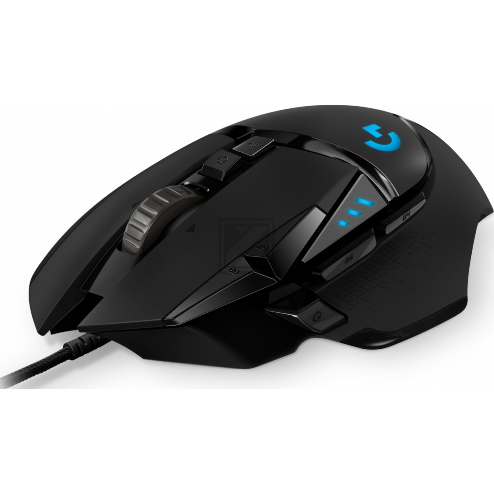 LOGITECH G502 HERO GAMING MAUS SCHWARZ 910-005471 11Tasten Kabel rechts