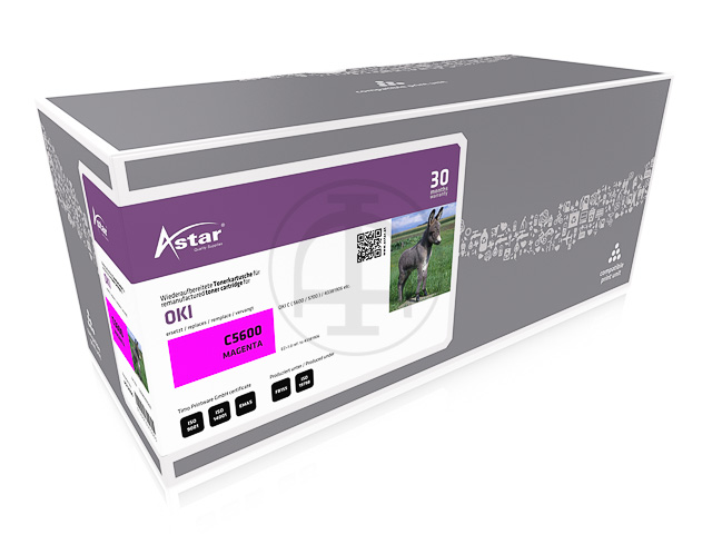 AS12906 ASTAR OKI C5600 TONER MAG 43381906 2000Seiten