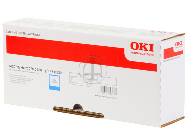 45396303 OKI MC760 TONER CYAN 6000Seiten