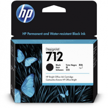 3ED71A HP 712 DNJ Tinte black HC 80ml