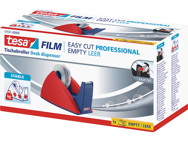 TESA EASY CUT TISCHABROLLER ROT-BLAU 57421-00000-03 33mx19mm