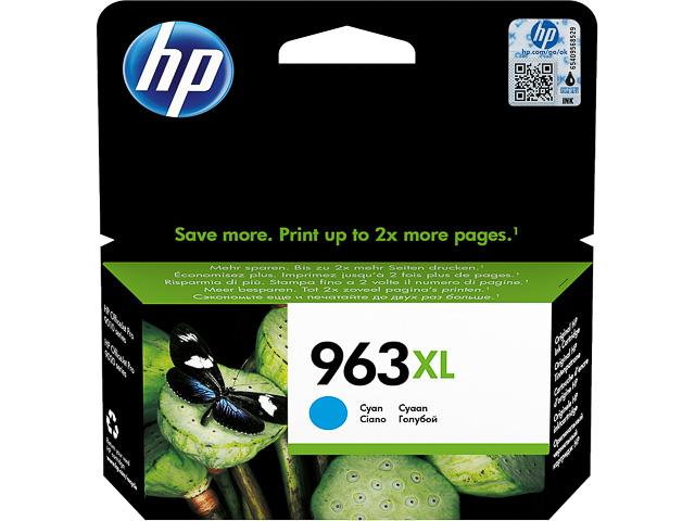 3JA27AE#BGX HP OJ PRO 9010 TINTE CYAN HC HP963XL 1600Seiten hohe Kapazitaet