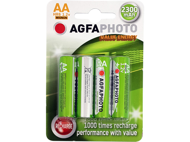 131-802718 AP MIGNON BATTERIEN 4er PACK HR06 NiMh-Accu 2300mAh AA