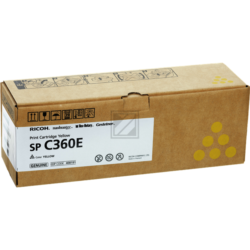 408191 RICOH Type SPC360E SP Toner yellow ST 1500Seiten