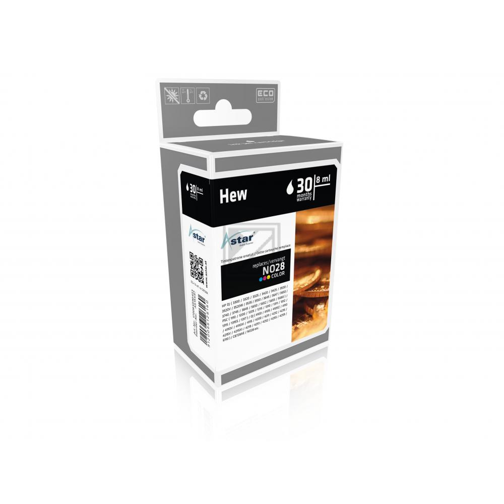 AS15597 ASTAR HP 28 DJ Tinte 3color rebuilt 240Seiten Chip 8ml