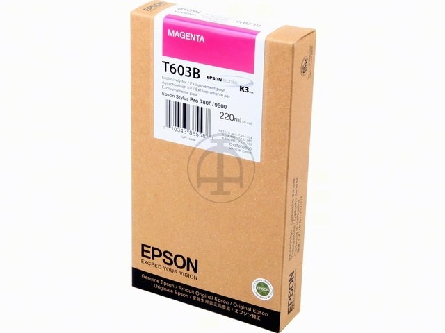 C13T603B00 EPSON ST PRO7800 TINTE MAG HC 220ml magenta hohe Kapazitaet