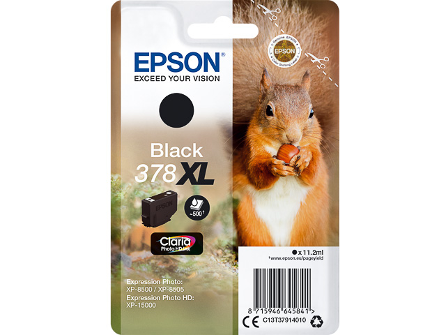 C13T37914010 EPSON XP8500 TINTE BLK HC 11,2ml 500Seiten hohe Kapazitaet