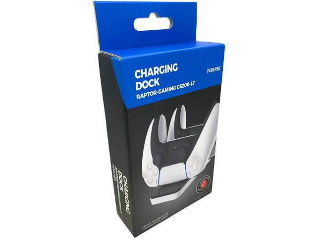 RAPTOR GAMING CS200LT DUAL LADESTATION RG-CS200-LT weiss-schwarz