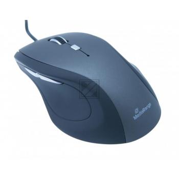 MROS202 MEDIARANGE Maus 5Tasten Kabel optisch schwarz-grau