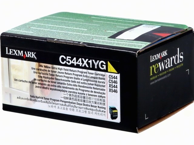 C544X1YG LEXMARK C544 TONER YELLOW 4000Seiten return