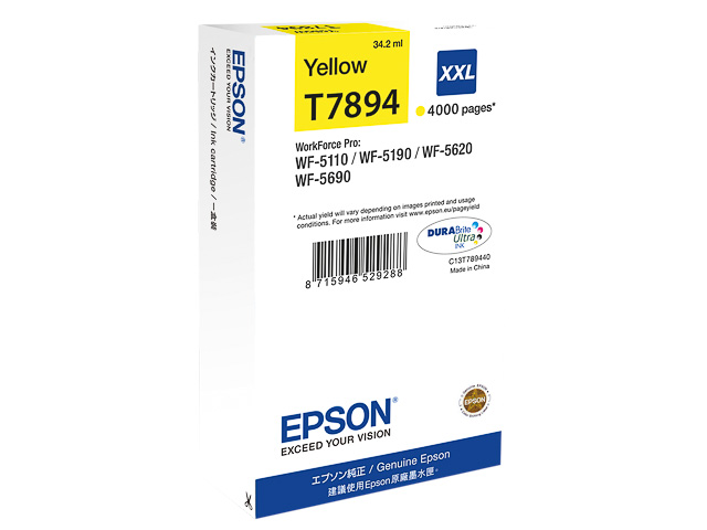 C13T789440 EPSON WF5110WF TINTE YEL EHC 34ml 4000Seiten extra hohe Kapazitaet