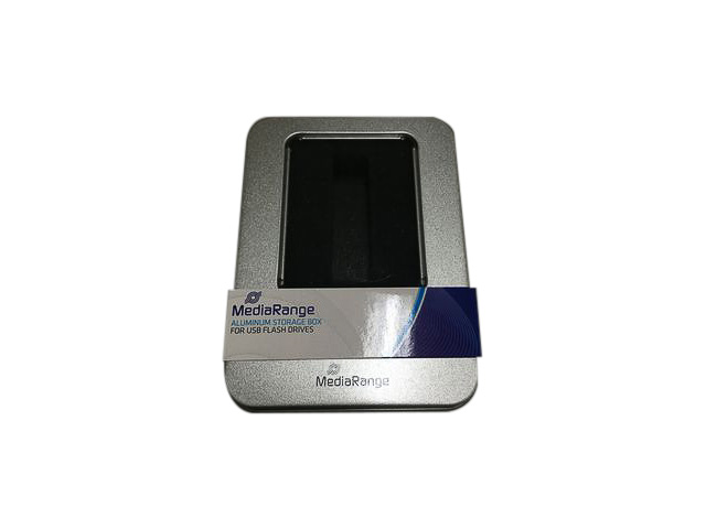 MEDIARANGE ALUMINIUM BOX SILBER BOX901 Leerbox USB Speichersticks