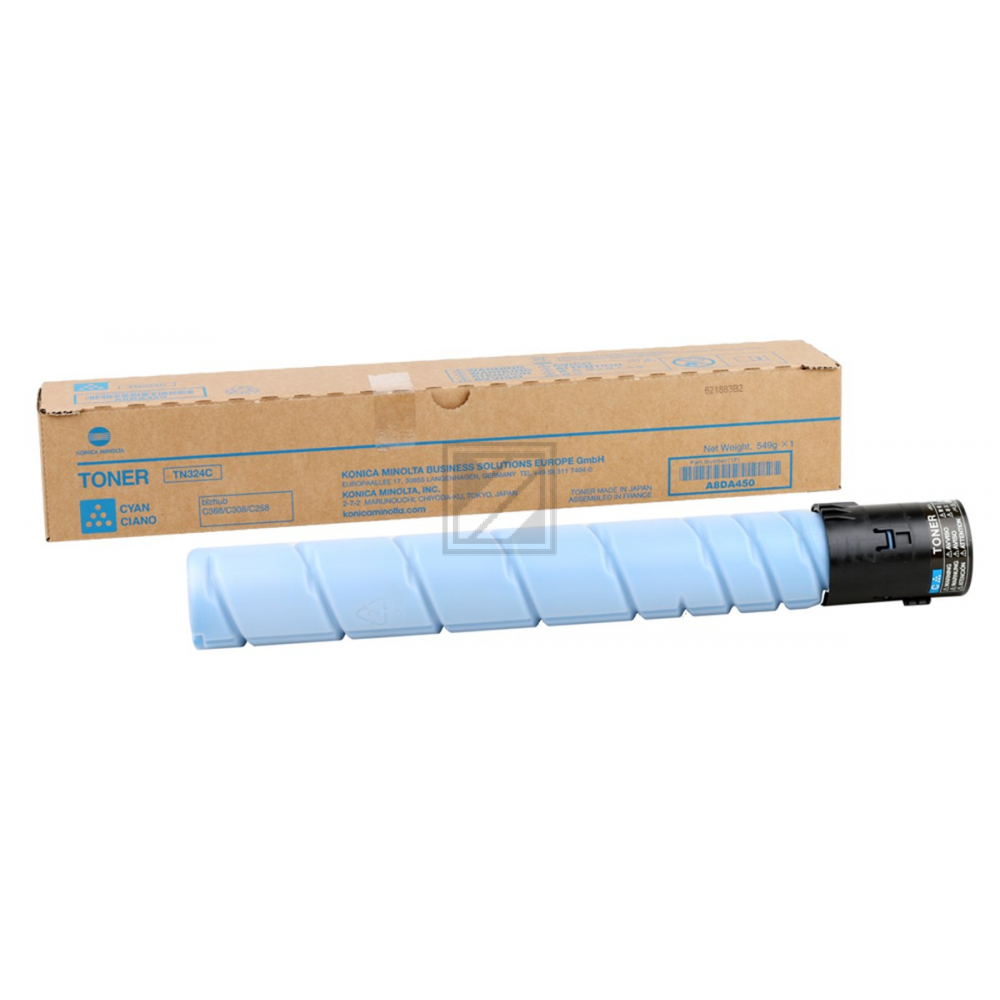 A8DA450 KONICA TN324C Bizhub Toner cyan 26.000Seiten