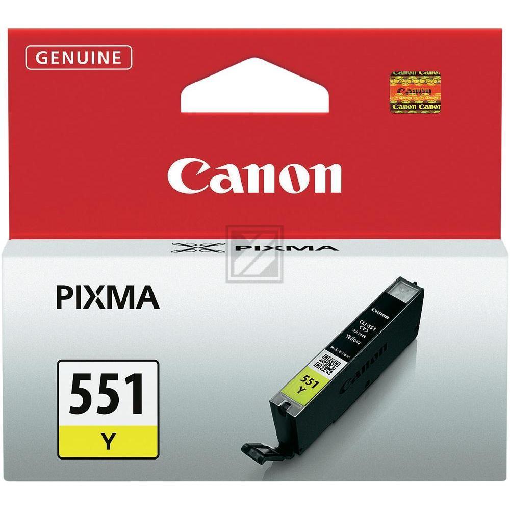 6511B001 CANON CLI551Y Nr.551 Pixma Tinte yellow ST 347Seiten 7ml