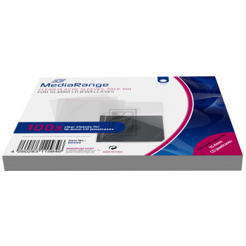 MEDIARANGE CD JC PLASTIKHUELLEN (50) BOX04 Leerhuellen transparent