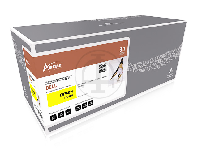 AS13760 ASTAR DELL C3760N TONER YEL 59311120 9000Seiten