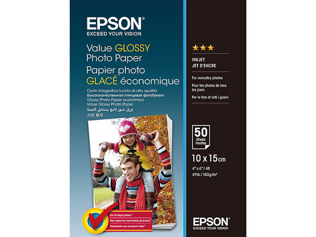 C13S400038 EPSON FOTOPAPIER 10x15cm 50Blatt 183gr glaenzend