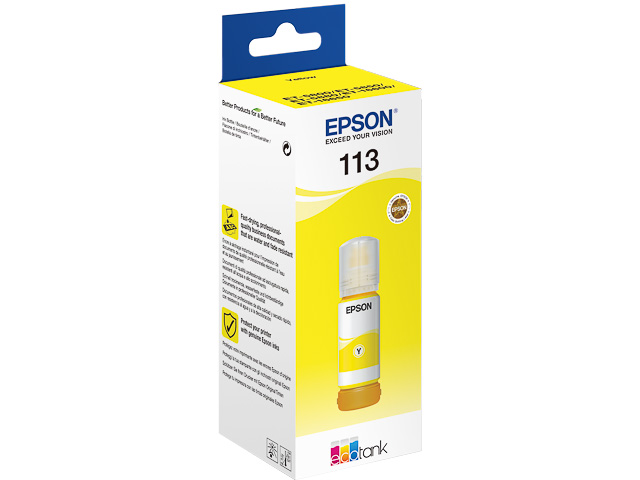 C13T06B440 EPSON 113 ET5800 TINTE YELLOW 70ml 6000S. Flasche EcoTank 5800 pigm.