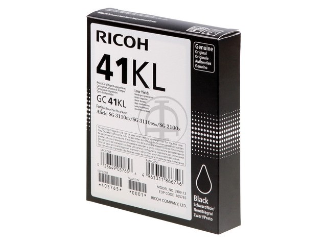 405765 RICOH SG2100N GEL TINTE BLACK GC41KL 600Seiten