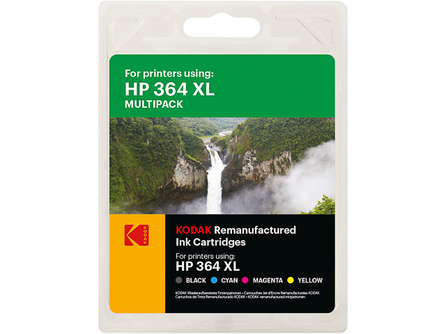 185H036464 KODAK HP DJ3070A (4) CMYK HP364XL /N9J74AE 1 x 18 ml 3 x 11,5ml