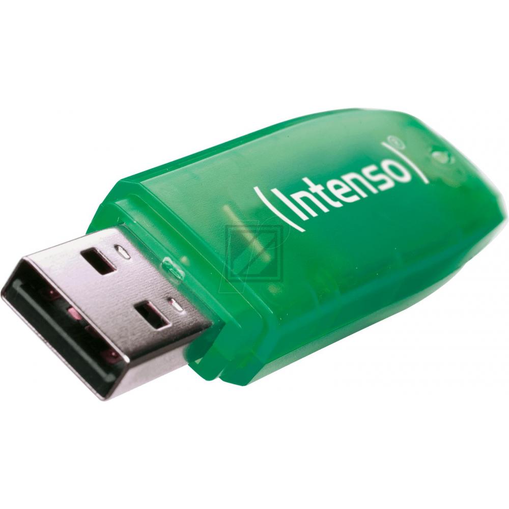 INTENSO RAINBOW LINE USB STICK 8GB 3502460 28MB/s USB 2.0 gruen