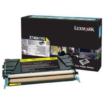 X746A1YG LEXMARK Optra X Toner yellow return 7000Seiten