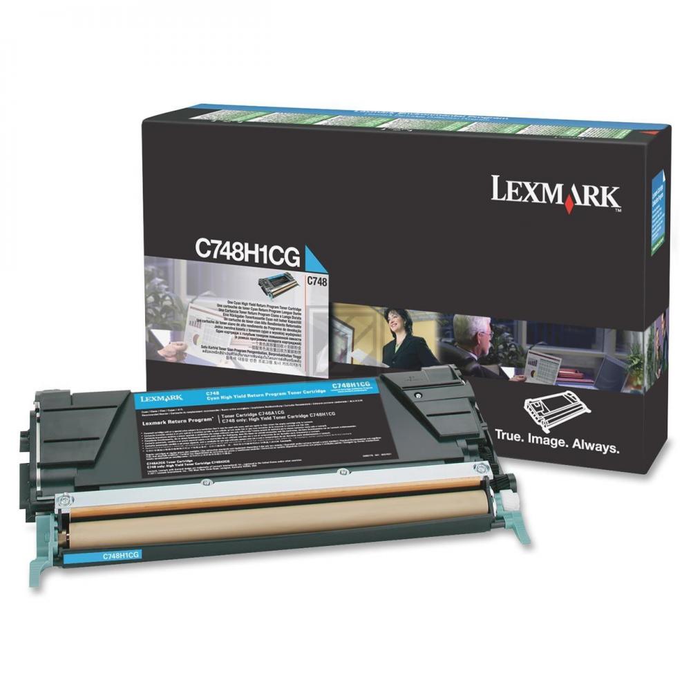 C748H1CG LEXMARK Optra C Toner cyan HC return 10.000Seiten